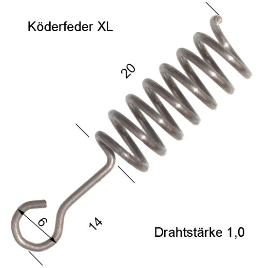 20 Stück Köderfeder XL
